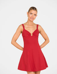 Ramona Plunge Mini Dress