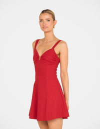 Ramona Plunge Mini Dress