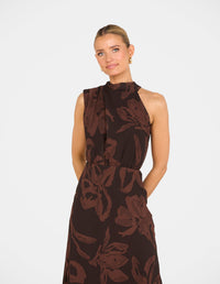 Nillie High Neck Maxi Dress