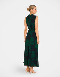 Olandra High Neck Maxi Dress