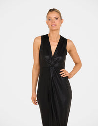 Belarus Plunge Twist Gown