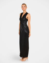 Belarus Plunge Twist Gown