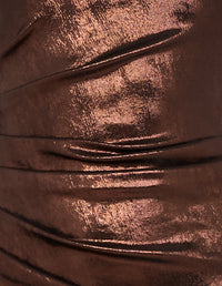 Emma Metallic Square Neck Gown