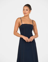 Quay Denim A-line Maxi Dress