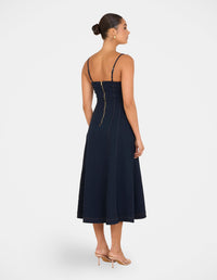 Quay Denim A-line Maxi Dress