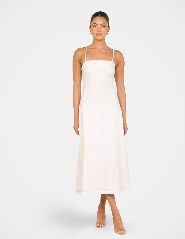 Quay Denim A-line Maxi Dress