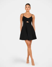 Lila Godet Mini Dress