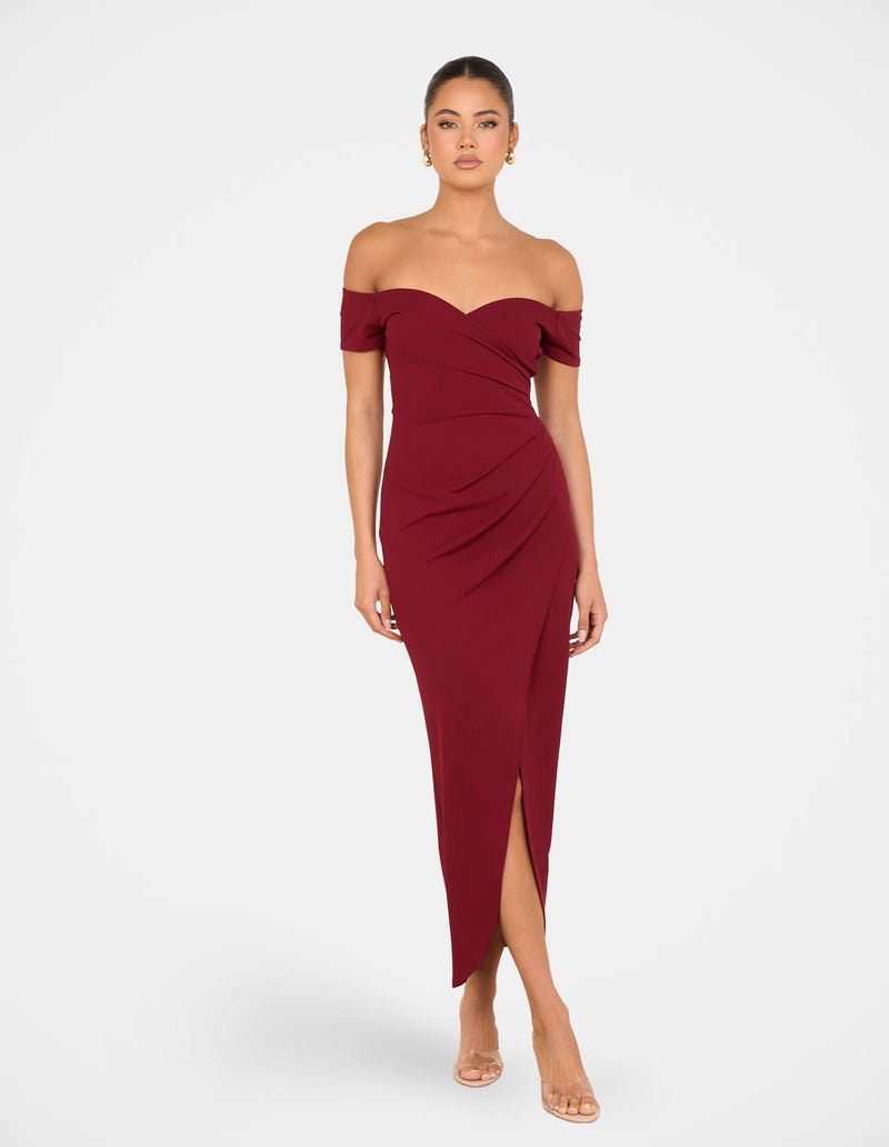 Jamie Off Shoulder Midi Dress