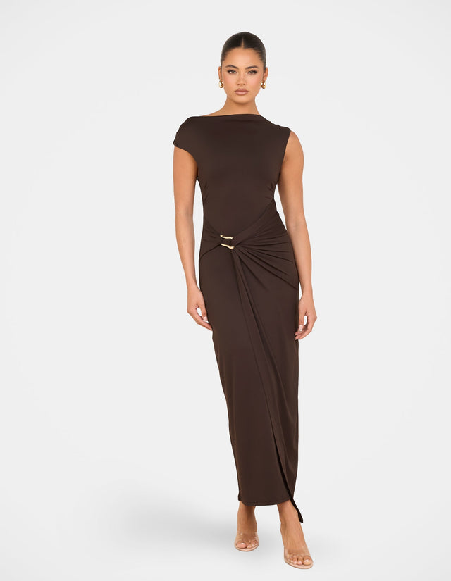 Rosemary High Neck Maxi Dress