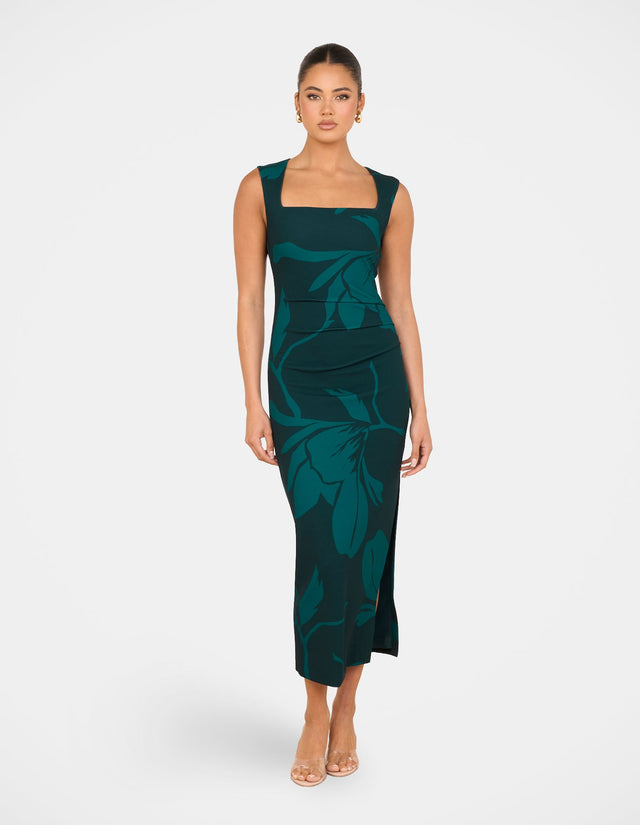Iona Square Neck Midi Dress