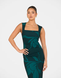 Iona Square Neck Midi Dress