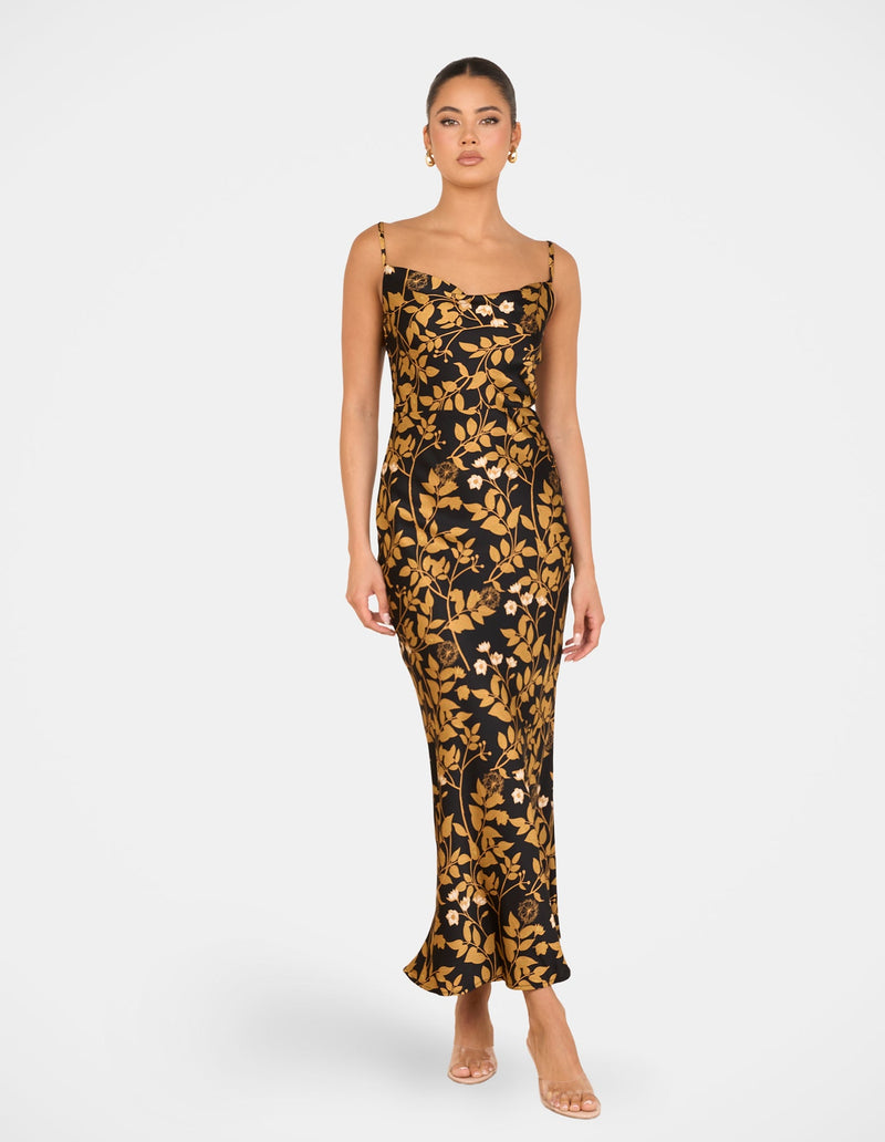 Upton Cowl Neck Maxi Dress