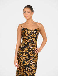 Upton Cowl Neck Maxi Dress