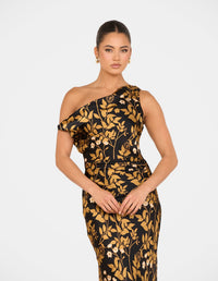 Veria One Shoulder Maxi Dress