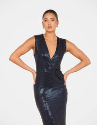 Udichi Twist Front Maxi Dress
