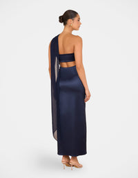 Vanya Strapless Satin Gown