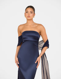 Vanya Strapless Satin Gown