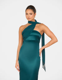 Vanya Strapless Satin Gown