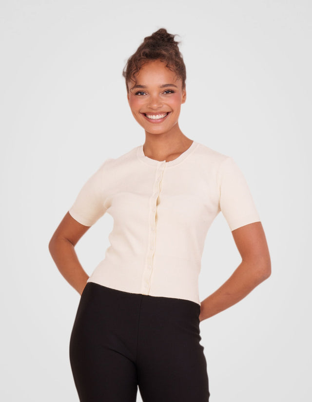 Qahira Short Sleeve Cardigan
