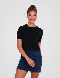 Qahira Short Sleeve Cardigan