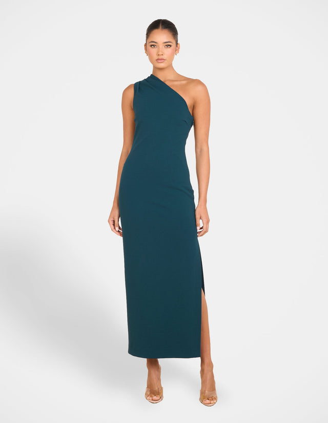 Valia One Shoulder Midi Dress