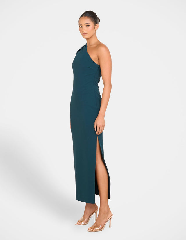 Valia One Shoulder Midi Dress