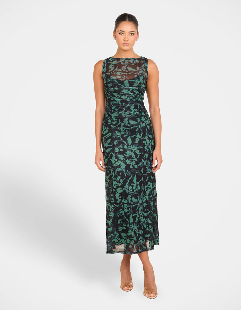 Paxton Sheer Mesh Maxi Dress