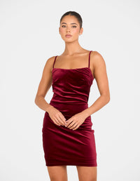 Anona Velvet Mini Dress