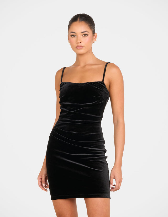 Anona Velvet Mini Dress