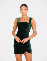 Emerie Gathered Mini Dress