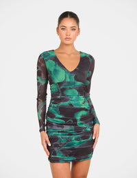 Bennie Mesh Mini Dress
