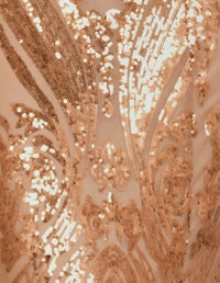 Jordana V-neck Sequin Dress