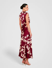 Aisha Cowl Neck Maxi Dress