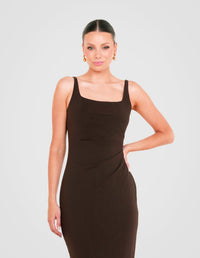 Lamarr Square Neck Maxi Dress