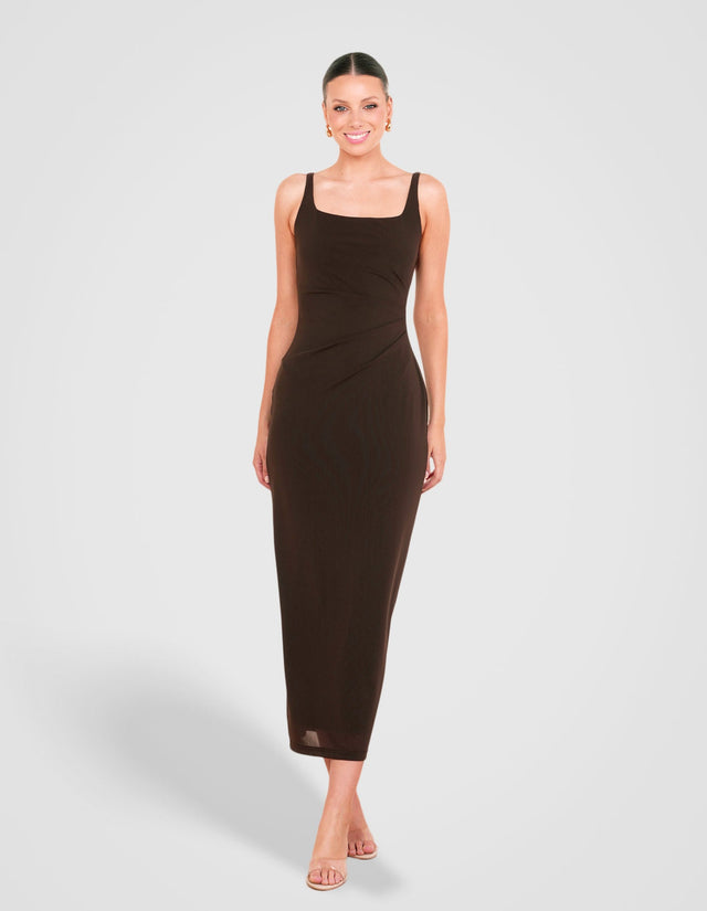 Lamarr Square Neck Maxi Dress