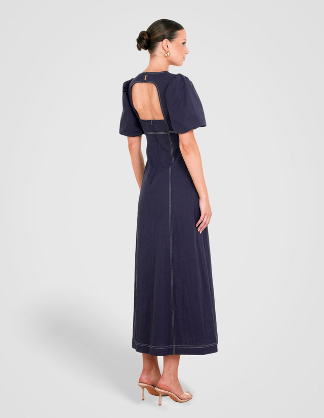 Zaffi Puff Sleeve Maxi Dress