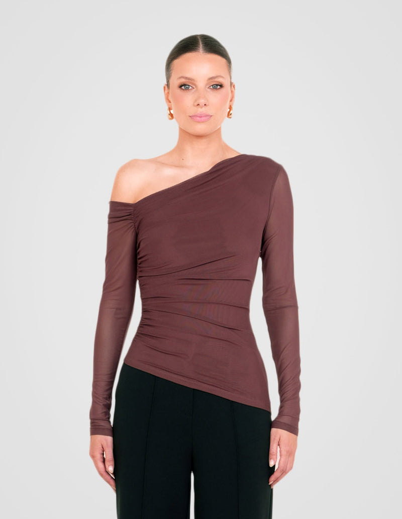 Kerrie Mesh Long Sleeve Top