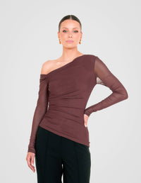 Kerrie Mesh Long Sleeve Top