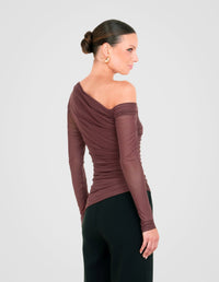 Kerrie Mesh Long Sleeve Top