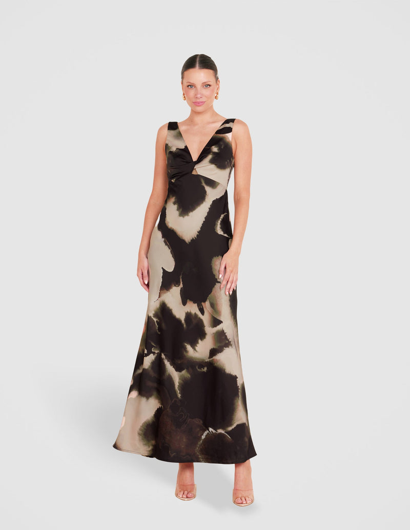 Gina Twist Front Gown