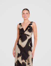 Gina Twist Front Gown