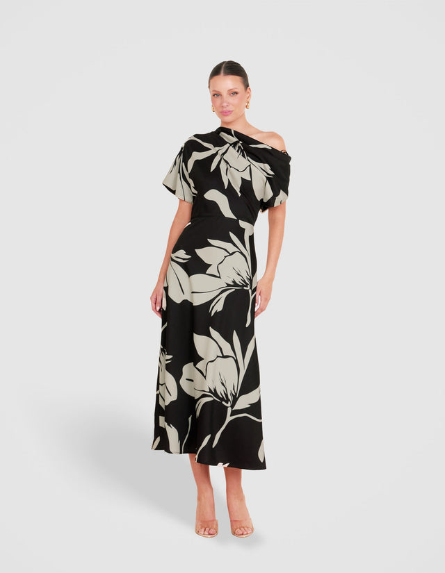 Jada Off Shoulder Midi Dress