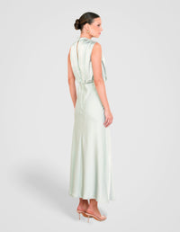 Como High Neck Midi Dress
