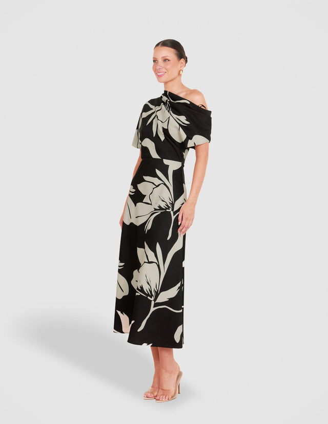 Jada Off Shoulder Midi Dress