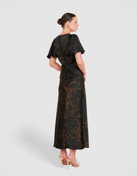 Becky Short Sleeve Maxi Dress