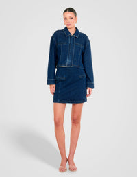 Kimmie Denim Mini Skirt