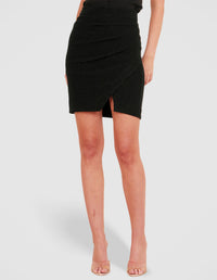 Garland Wrap Mini Skirt