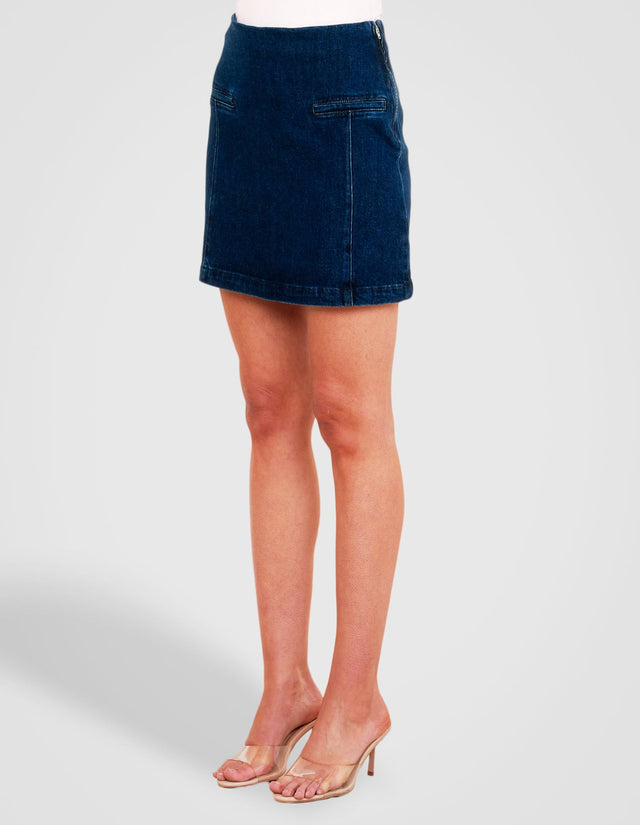 Kimmie Denim Mini Skirt