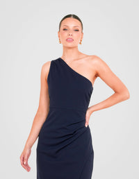 Goya One Shoulder Midi Dress