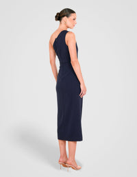Goya One Shoulder Midi Dress